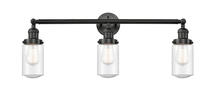 Innovations Lighting 205-BK-G314 - Dover - 3 Light - 31 inch - Matte Black - Bath Vanity Light