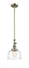Innovations Lighting 206-AB-G713-LED - Bell - 1 Light - 8 inch - Antique Brass - Stem Hung - Mini Pendant