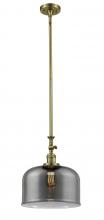 Innovations Lighting 206-AB-G73-L - Bell - 1 Light - 12 inch - Antique Brass - Stem Hung - Mini Pendant