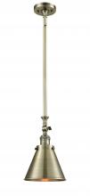 Innovations Lighting 206-AB-M13-AB-LED - Appalachian - 1 Light - 8 inch - Antique Brass - Stem Hung - Mini Pendant