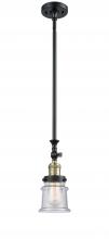 Innovations Lighting 206-BAB-G184S - Canton - 1 Light - 5 inch - Black Antique Brass - Stem Hung - Mini Pendant