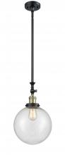 Innovations Lighting 206-BAB-G204-10 - Beacon - 1 Light - 10 inch - Black Antique Brass - Stem Hung - Mini Pendant