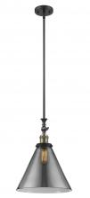 Innovations Lighting 206-BAB-G43-L - Cone - 1 Light - 12 inch - Black Antique Brass - Stem Hung - Mini Pendant