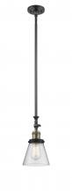 Innovations Lighting 206-BAB-G64 - Cone - 1 Light - 6 inch - Black Antique Brass - Stem Hung - Mini Pendant