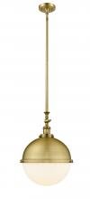 Innovations Lighting 206-BB-HFS-121-BB - Hampden - 1 Light - 13 inch - Brushed Brass - Stem Hung - Pendant