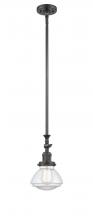 Innovations Lighting 206-OB-G322 - Olean - 1 Light - 7 inch - Oil Rubbed Bronze - Stem Hung - Mini Pendant