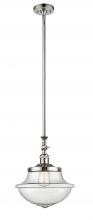 Innovations Lighting 206-PN-G544 - Oxford - 1 Light - 12 inch - Polished Nickel - Stem Hung - Mini Pendant