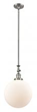 Innovations Lighting 206-SN-G201-12 - Beacon - 1 Light - 12 inch - Brushed Satin Nickel - Stem Hung - Mini Pendant