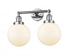 Innovations Lighting 208-PC-G201-8 - Beacon - 2 Light - 19 inch - Polished Chrome - Bath Vanity Light