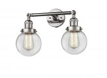 Innovations Lighting 208-PN-G202-6 - Beacon - 2 Light - 17 inch - Polished Nickel - Bath Vanity Light