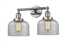 Innovations Lighting 208-PN-G72 - Bell - 2 Light - 19 inch - Polished Nickel - Bath Vanity Light