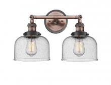 Innovations Lighting 208BP-ACBK-G74 - Bell - 2 Light - 19 inch - Antique Copper - Bath Vanity Light