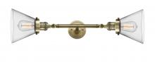 Innovations Lighting 208L-AB-G42 - Cone - 2 Light - 8 inch - Antique Brass - Bath Vanity Light