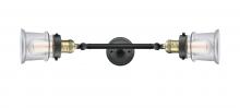 Innovations Lighting 208L-BAB-G182S - Canton - 2 Light - 6 inch - Black Antique Brass - Bath Vanity Light