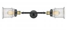 Innovations Lighting 208L-BAB-G184 - Canton - 2 Light - 6 inch - Black Antique Brass - Bath Vanity Light