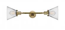 Innovations Lighting 208L-BB-G42 - Cone - 2 Light - 8 inch - Brushed Brass - Bath Vanity Light