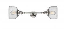 Innovations Lighting 208L-PN-G74 - Bell - 2 Light - 8 inch - Polished Nickel - Bath Vanity Light