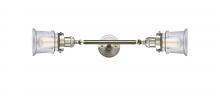 Innovations Lighting 208L-SN-G182S - Canton - 2 Light - 6 inch - Brushed Satin Nickel - Bath Vanity Light