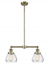 Innovations Lighting 209-AB-G172 - Fulton - 2 Light - 21 inch - Antique Brass - Stem Hung - Island Light