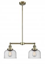 Innovations Lighting 209-AB-G74 - Bell - 2 Light - 21 inch - Antique Brass - Stem Hung - Island Light