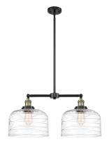 Innovations Lighting 209-BAB-G713-L - Bell - 2 Light - 21 inch - Black Antique Brass - Stem Hung - Island Light