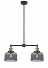 Innovations Lighting 209-BAB-G73 - Bell - 2 Light - 21 inch - Black Antique Brass - Stem Hung - Island Light