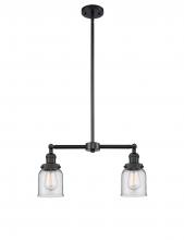 Innovations Lighting 209-BK-G52 - Bell - 2 Light - 21 inch - Matte Black - Stem Hung - Island Light