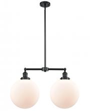 Innovations Lighting 209-OB-G201-12 - Beacon - 2 Light - 27 inch - Oil Rubbed Bronze - Stem Hung - Island Light