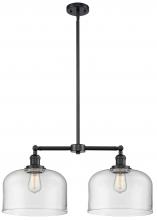 Innovations Lighting 209-OB-G72-L - Bell - 2 Light - 21 inch - Oil Rubbed Bronze - Stem Hung - Island Light