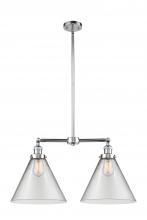 Innovations Lighting 209-PC-G42-L - Cone - 2 Light - 21 inch - Polished Chrome - Stem Hung - Island Light