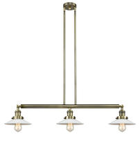 Innovations Lighting 213-AB-G1 - Halophane - 3 Light - 41 inch - Antique Brass - Stem Hung - Island Light