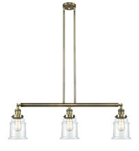 Innovations Lighting 213-AB-G182-LED - Canton - 3 Light - 39 inch - Antique Brass - Stem Hung - Island Light