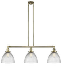 Innovations Lighting 213-AB-G222 - Seneca Falls - 3 Light - 39 inch - Antique Brass - Stem Hung - Island Light