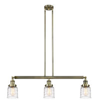 Innovations Lighting 213-AB-G513 - Bell - 3 Light - 38 inch - Antique Brass - Stem Hung - Island Light