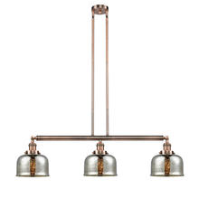 Innovations Lighting 213-AC-G78 - Bell - 3 Light - 41 inch - Antique Copper - Stem Hung - Island Light