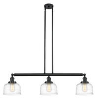 Innovations Lighting 213-BK-G713 - Bell - 3 Light - 41 inch - Matte Black - Stem Hung - Island Light