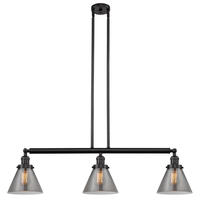 Innovations Lighting 213-OB-G43 - Cone - 3 Light - 40 inch - Oil Rubbed Bronze - Stem Hung - Island Light