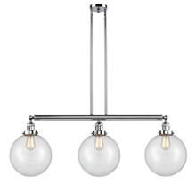 Innovations Lighting 213-PC-G202-10 - Beacon - 3 Light - 42 inch - Polished Chrome - Stem Hung - Island Light