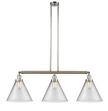 Innovations Lighting 213-PN-G42-L - Cone - 3 Light - 44 inch - Polished Nickel - Stem Hung - Island Light