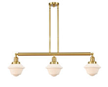 Innovations Lighting 213-SG-G531 - Oxford - 3 Light - 40 inch - Satin Gold - Stem Hung - Island Light