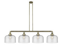 Innovations Lighting 214-AB-G74-L - Bell - 4 Light - 54 inch - Antique Brass - Stem Hung - Island Light