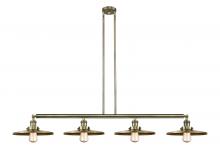 Innovations Lighting 214-AB-MFR-AB-12 - Appalachian - 4 Light - 57 inch - Antique Brass - Stem Hung - Island Light