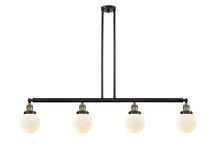 Innovations Lighting 214-BAB-G201-6-LED - Beacon - 4 Light - 51 inch - Black Antique Brass - Stem Hung - Island Light