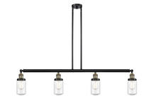 Innovations Lighting 214-BAB-G314-LED - Dover - 4 Light - 49 inch - Black Antique Brass - Stem Hung - Island Light