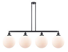 Innovations Lighting 214-BK-G201-12 - Beacon - 4 Light - 56 inch - Matte Black - Stem Hung - Island Light