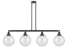 Innovations Lighting 214-BK-G204-10 - Beacon - 4 Light - 54 inch - Matte Black - Stem Hung - Island Light