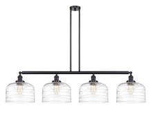 Innovations Lighting 214-BK-G713-L - Bell - 4 Light - 54 inch - Matte Black - Stem Hung - Island Light