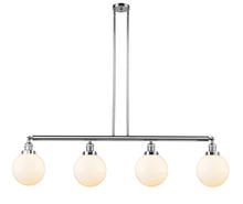 Innovations Lighting 214-PC-G201-8 - Beacon - 4 Light - 53 inch - Polished Chrome - Stem Hung - Island Light