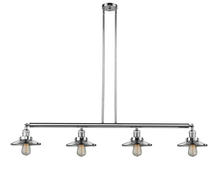 Innovations Lighting 214-PC-M7 - Railroad - 4 Light - 53 inch - Polished Chrome - Stem Hung - Island Light