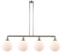 Innovations Lighting 214-PN-G201-10 - Beacon - 4 Light - 54 inch - Polished Nickel - Stem Hung - Island Light